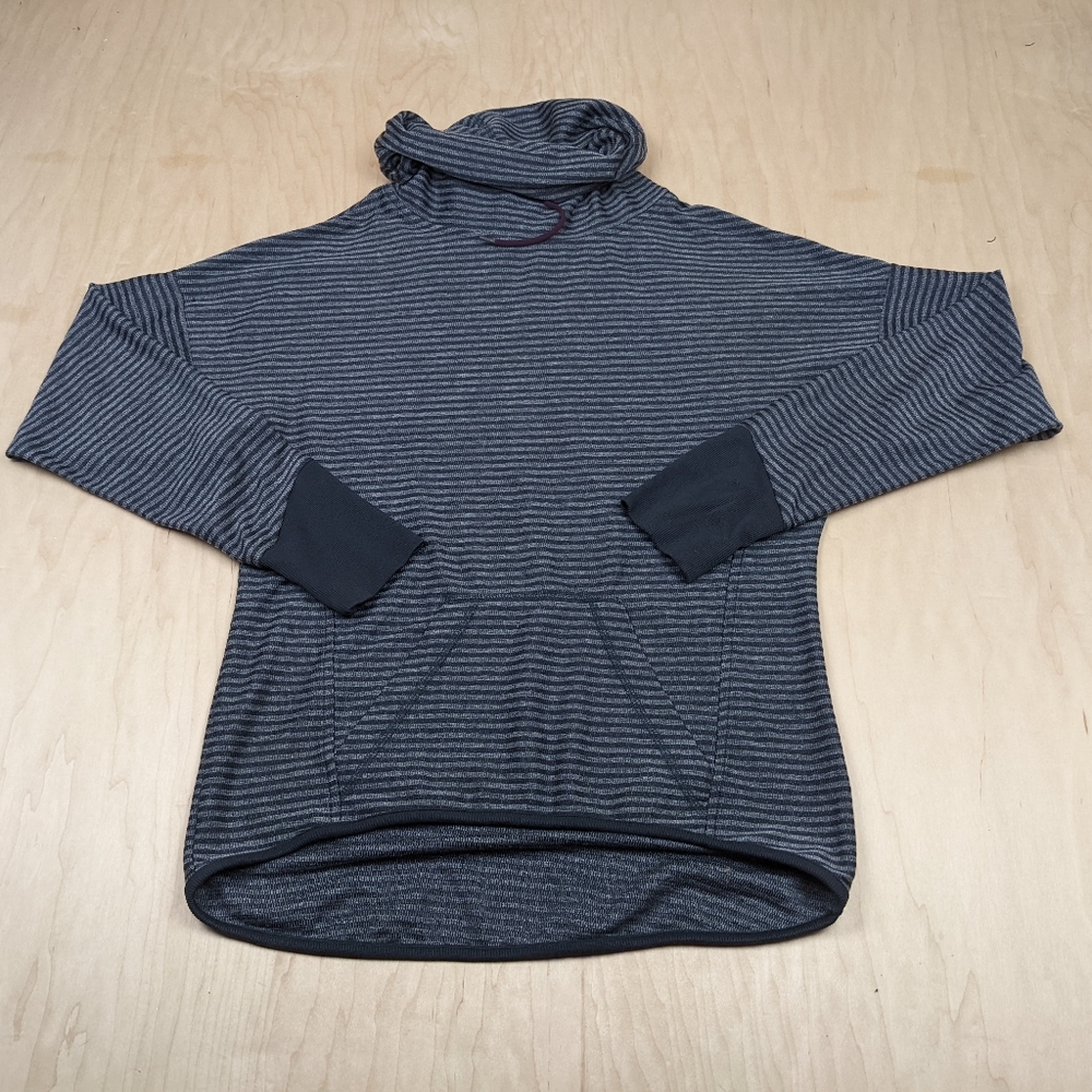 Mondetta, Striped Cowlneck, Popover Athletic Top (M)